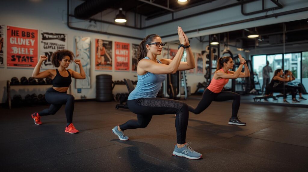Woman performing glute workout with resistance band to strengthen and tone glutes